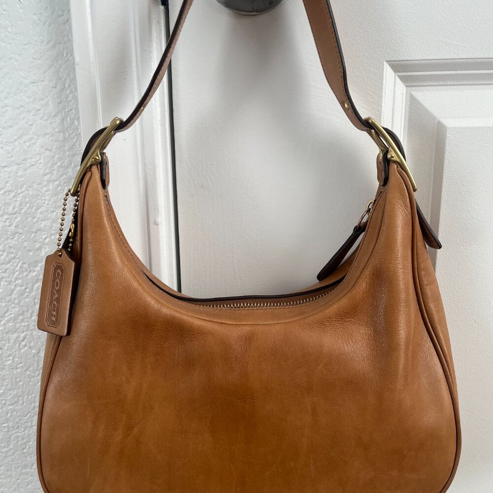 VINTAGE COACH~ Tan/Brown 9342 Legacy West Small Zoe Hobo Bag - Picture 2 of 10
